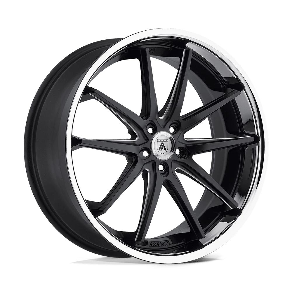 Asanti Black ABL-5 ALTAIR Wheel | Matte Black Milled W/ Ss Lip