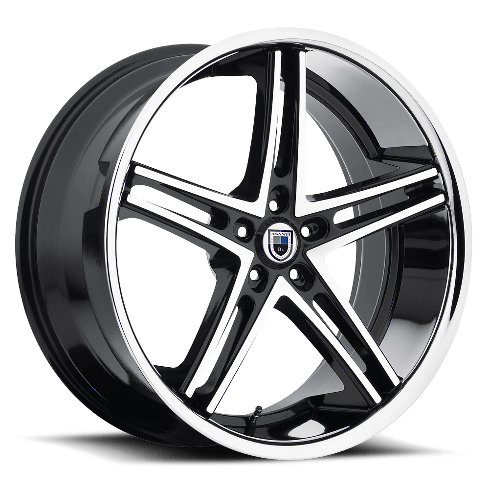 Asanti Black ABL-7 Wheel | Machined Face W/ Ss Lip