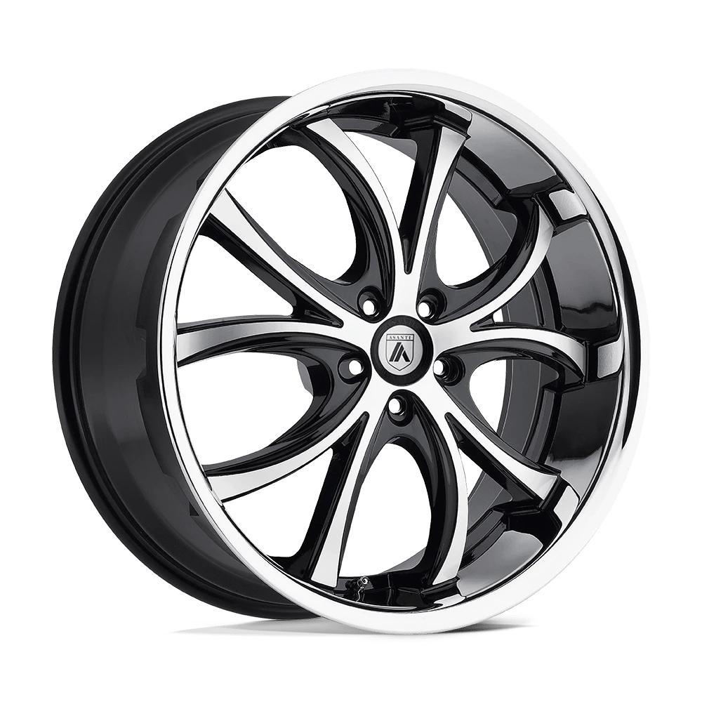 Asanti Black ABL-8 ELEKTRA Wheel | Machined Face W/ Ss Lip