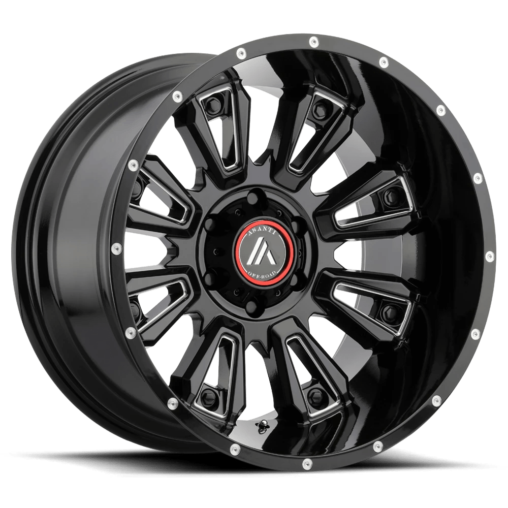 Asanti Off Road AB808 BLACKHAWK Wheel | Gloss Black Milled