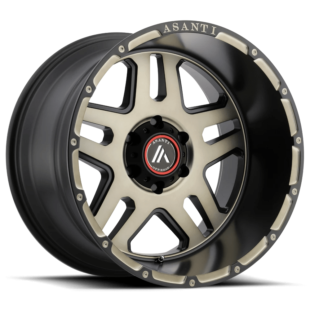 Asanti Off Road AB809 ENFORCER Wheel | Matte Black Machined W/ Tinted Clear