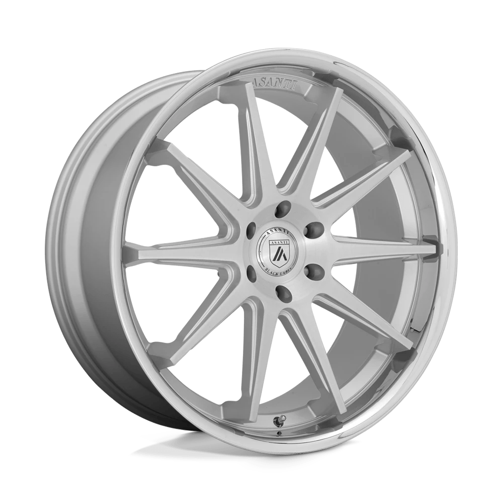 Asanti Black ABL-29 EMPEROR Wheel | Brushed Silver W/ Chrome Lip