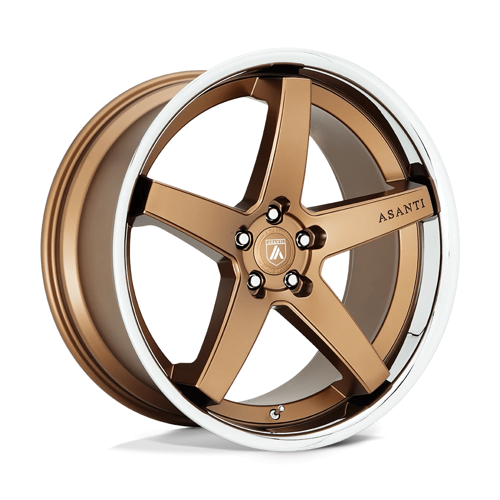 Asanti Black ABL31 REGAL Wheel | Satin Bronze W/ Chrome Lip