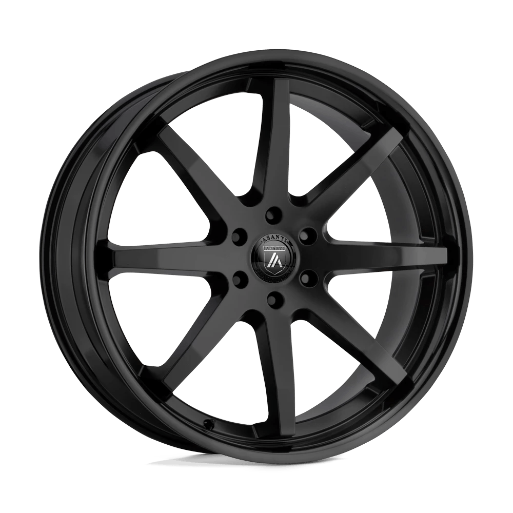 Asanti Black ABL-32 KAISER Wheel | Satin Black W/ Gloss Black Lip