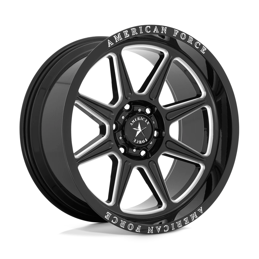 American Force Cast AC002 TRAIL Wheel | Gloss Black Milled