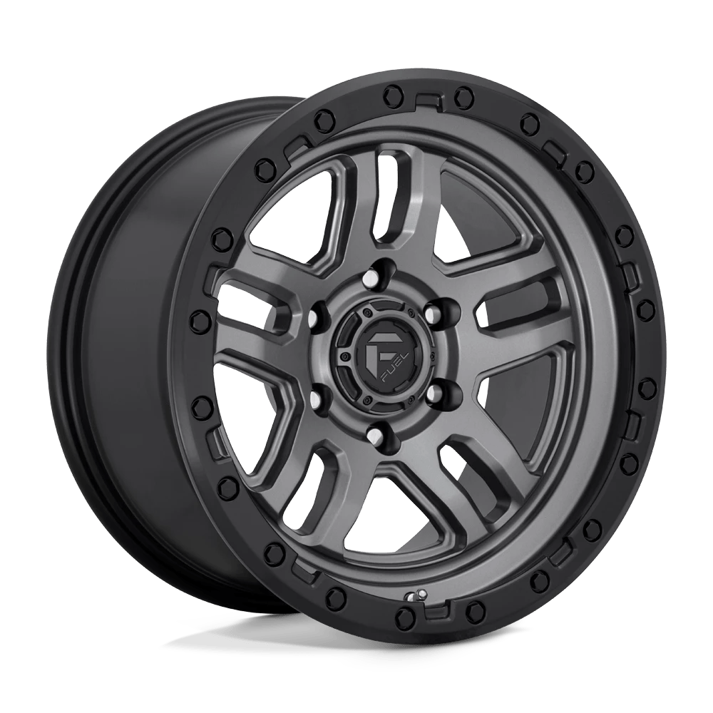 Fuel 1PC D701 AMMO Wheel | Matte Gun Metal Black Bead Ring