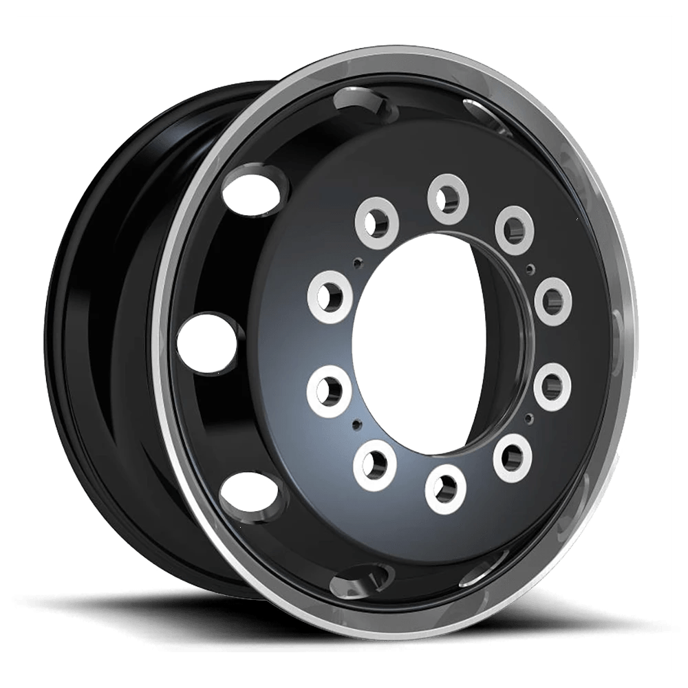 ATX AO404 JOURNEY Wheel | Glossy Black W/ Polished Lip - Front