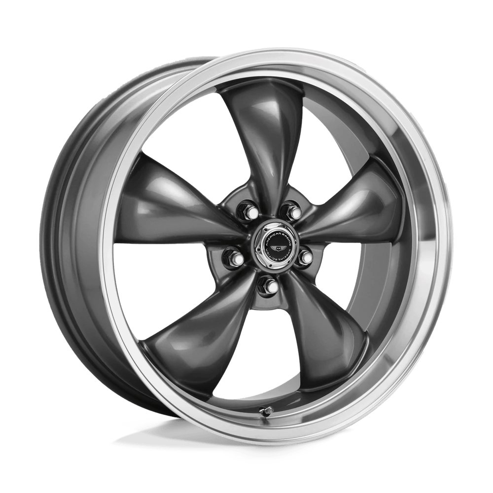 American Racing AR105 TORQ THRUST M Wheel | Anthracite W/ Machined Lip