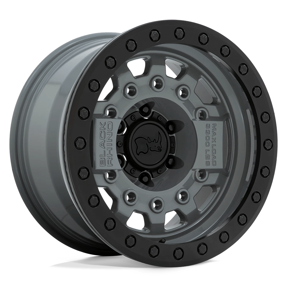 Black Rhino AVENGER BEADLOCK Wheel | Battleship Gray W/ Black Hardware