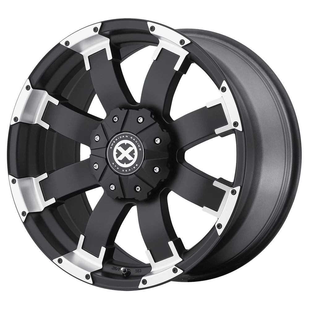 ATX Series AX191 SHACKLE Wheel | Satin Black W/ Machined Face
