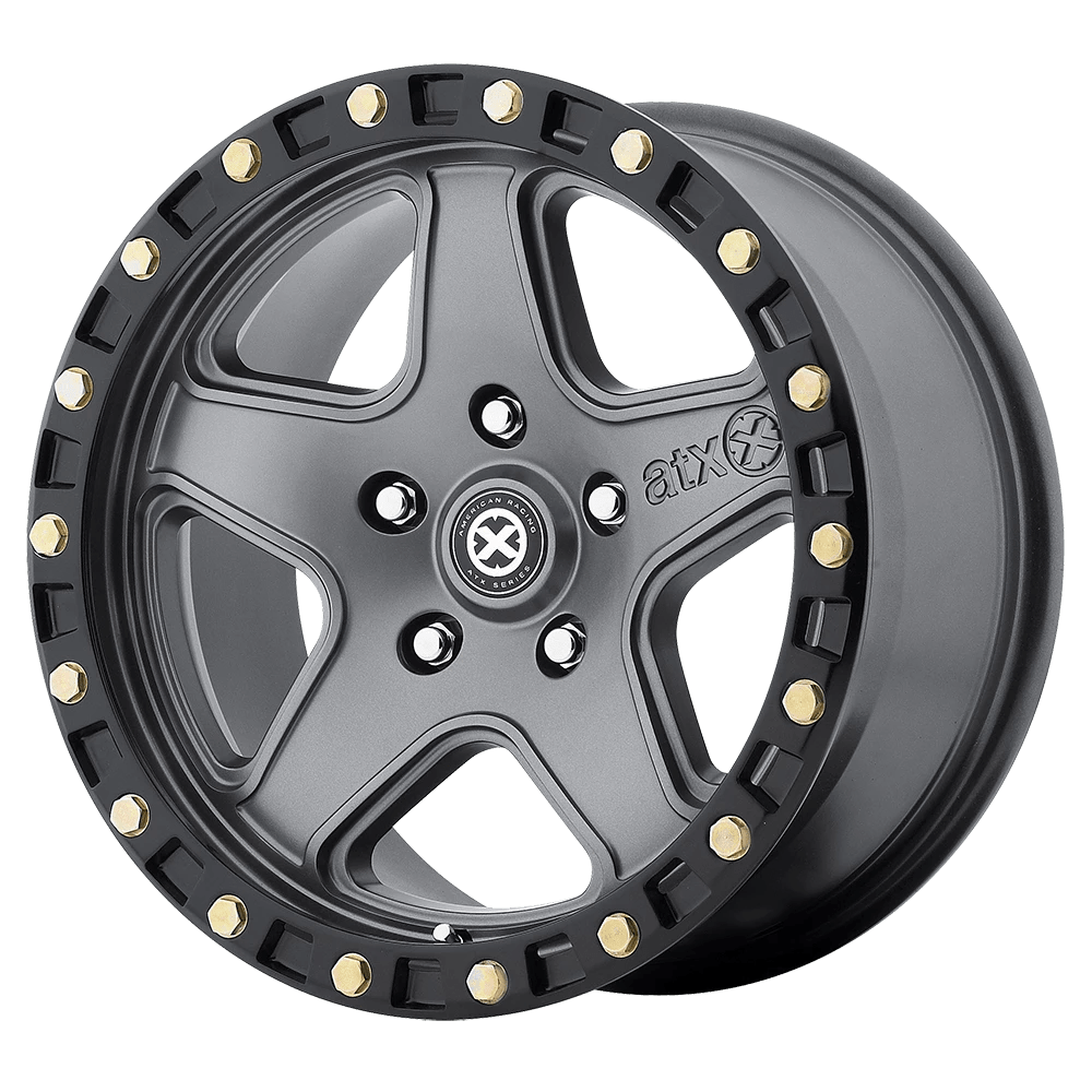 ATX Series AX194 RAVINE Wheel | Matte Gray W/ Black Ring