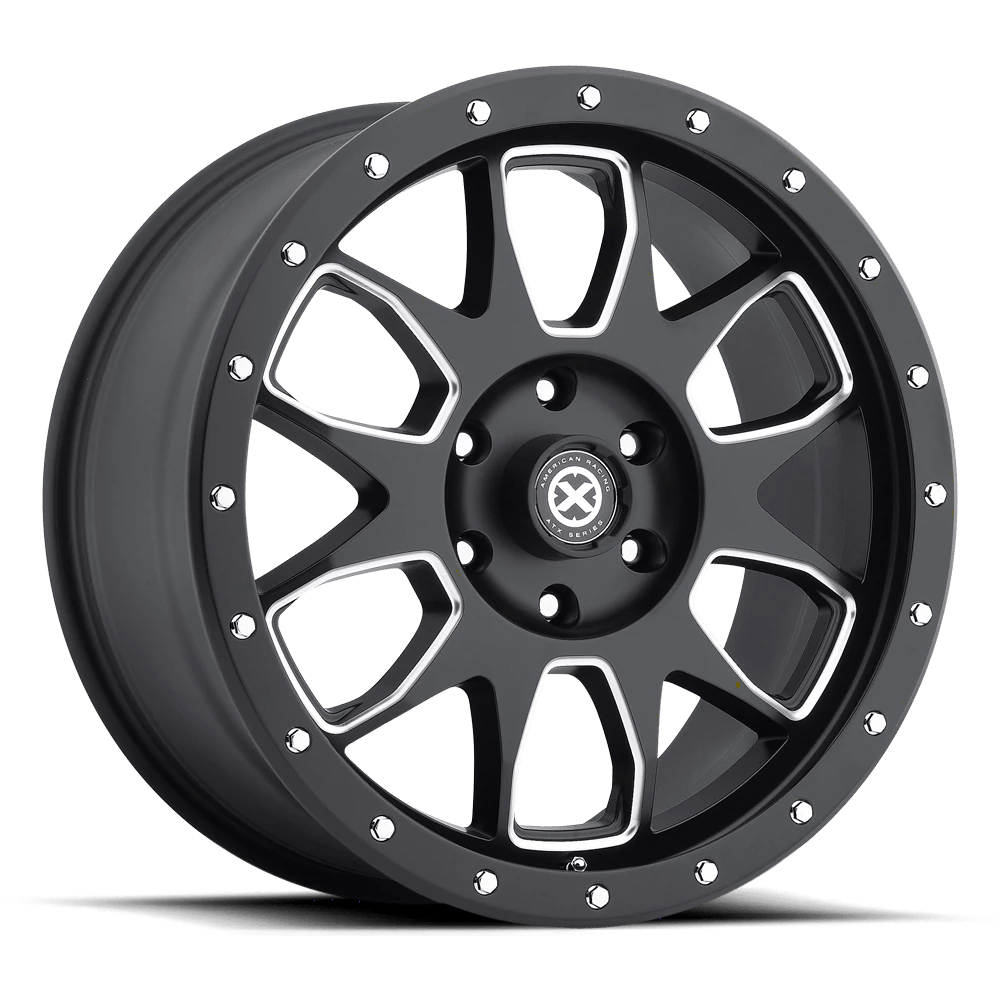 ATX Series AX196 Wheel | Satin Black W/ Milled Accents
