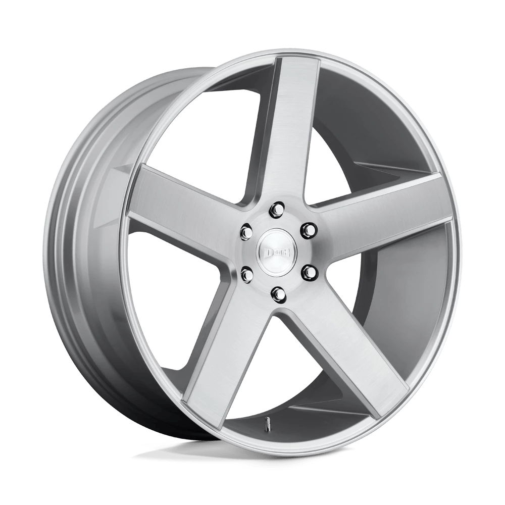 DUB 1PC S218 BALLER Wheel | Gloss Silver Brushed