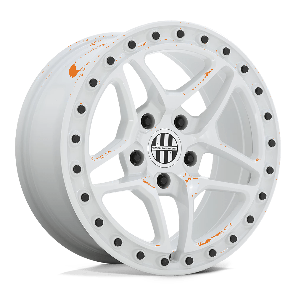 Victor Equipment BERG Wheel | Gloss White W/ Black Bolts