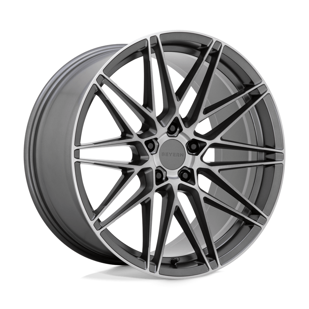 Beyern DAMON Wheel | Matte Gunmetal W/ Brushed Face