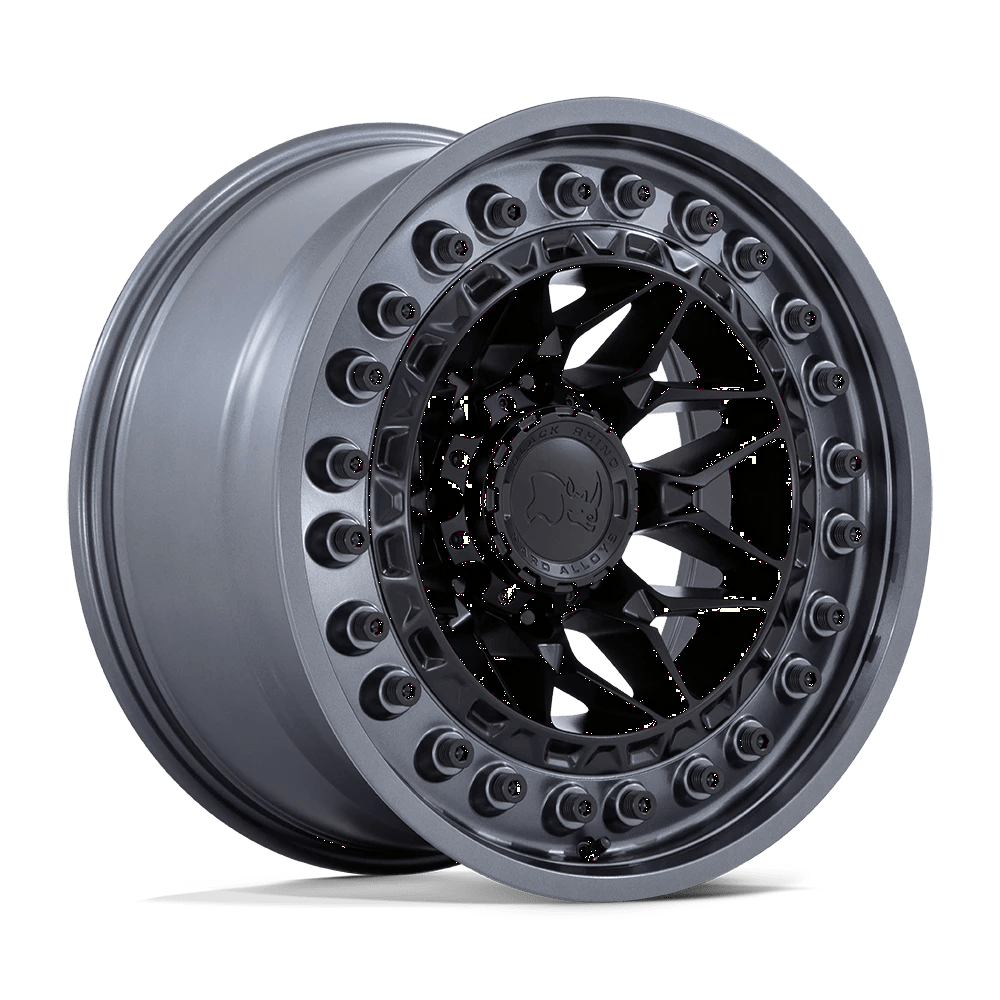 Black Rhino ALPHA Wheel | Matte Black W/ Gunmetal Lip