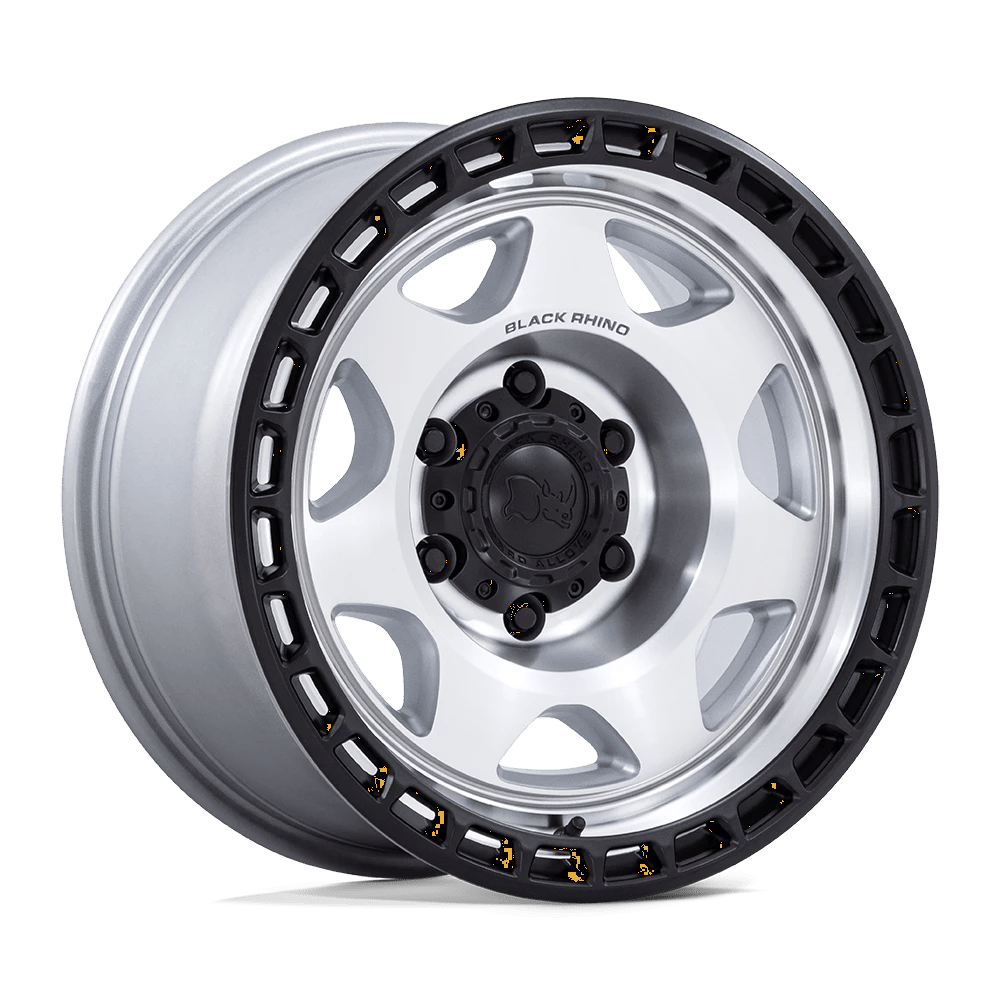 Black Rhino BR018 VOYAGER Wheel | Silver Machined W/ M-Black Lip