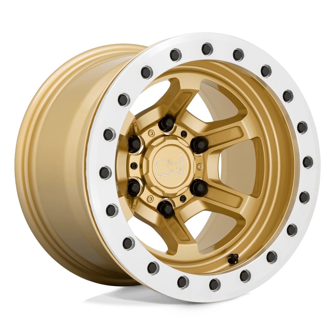 Black Rhino OFFSHOOT BEADLOCK Wheel | Gloss Gold W/ Machined Ring