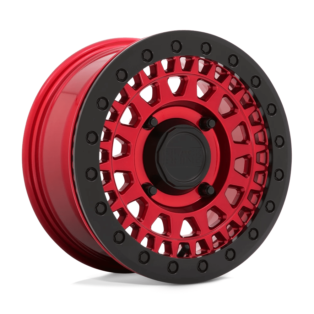 Black Rhino Powersports PARKER UTV BEADLOCK Wheel | Candy Red W/ Black Bead Ring