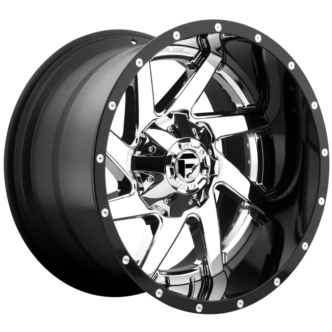 Fuel 2PC D263 RENEGADE Wheel | Chrome Plated Gloss Black Lip