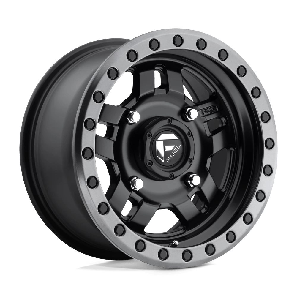 Fuel UTV D557 ANZA Wheel | Matte Black Gun Metal Ring