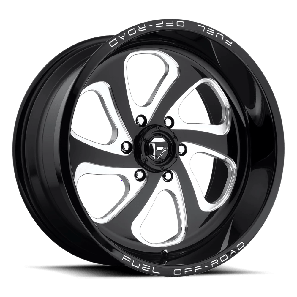 Fuel 1PC D587 FLOW Wheel | Gloss Black Milled