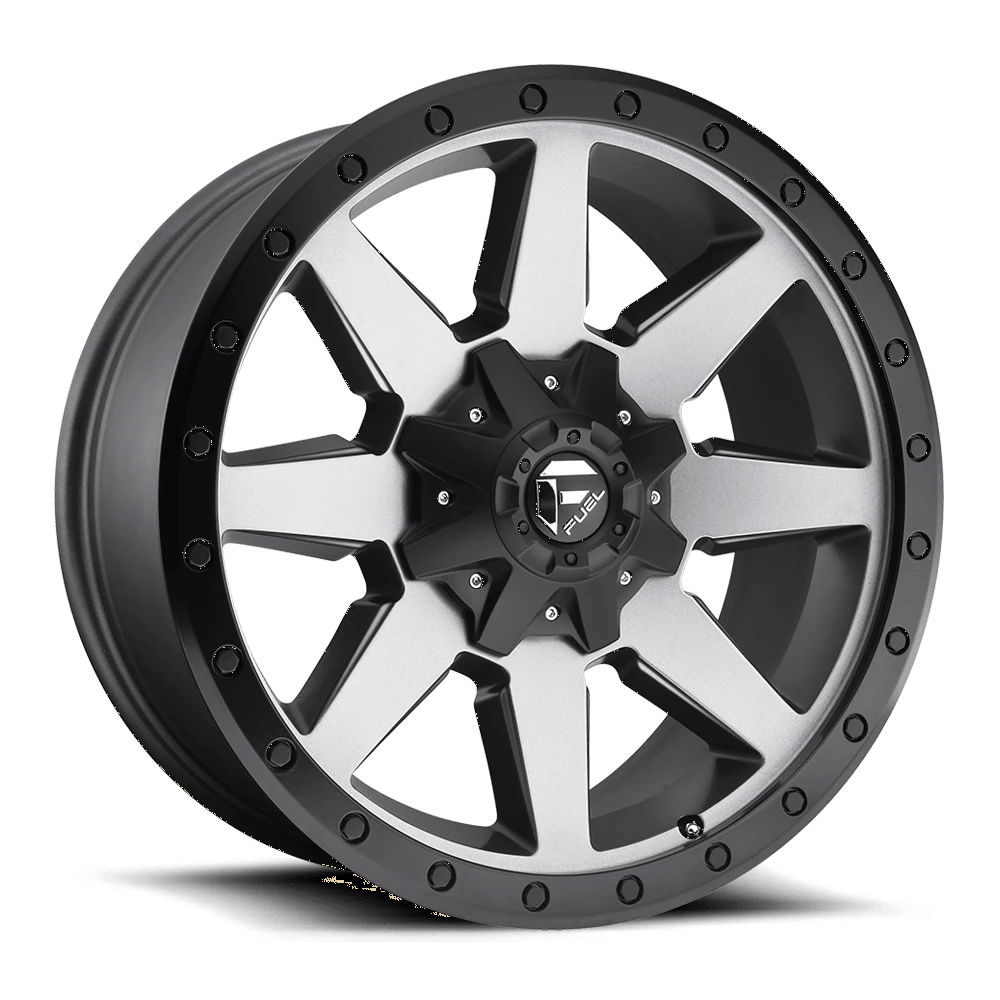 Fuel 1PC D599 WILDCAT Wheel | Matte Gun Metal Black Bead Ring
