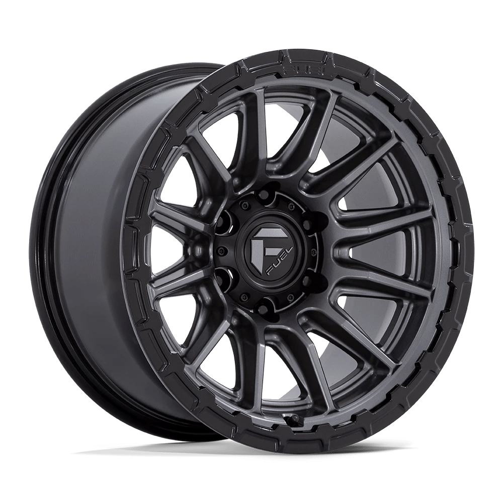 Fuel 1PC FC866 PISTON Wheel | Matte Gunmetal W/ Gloss Black Lip