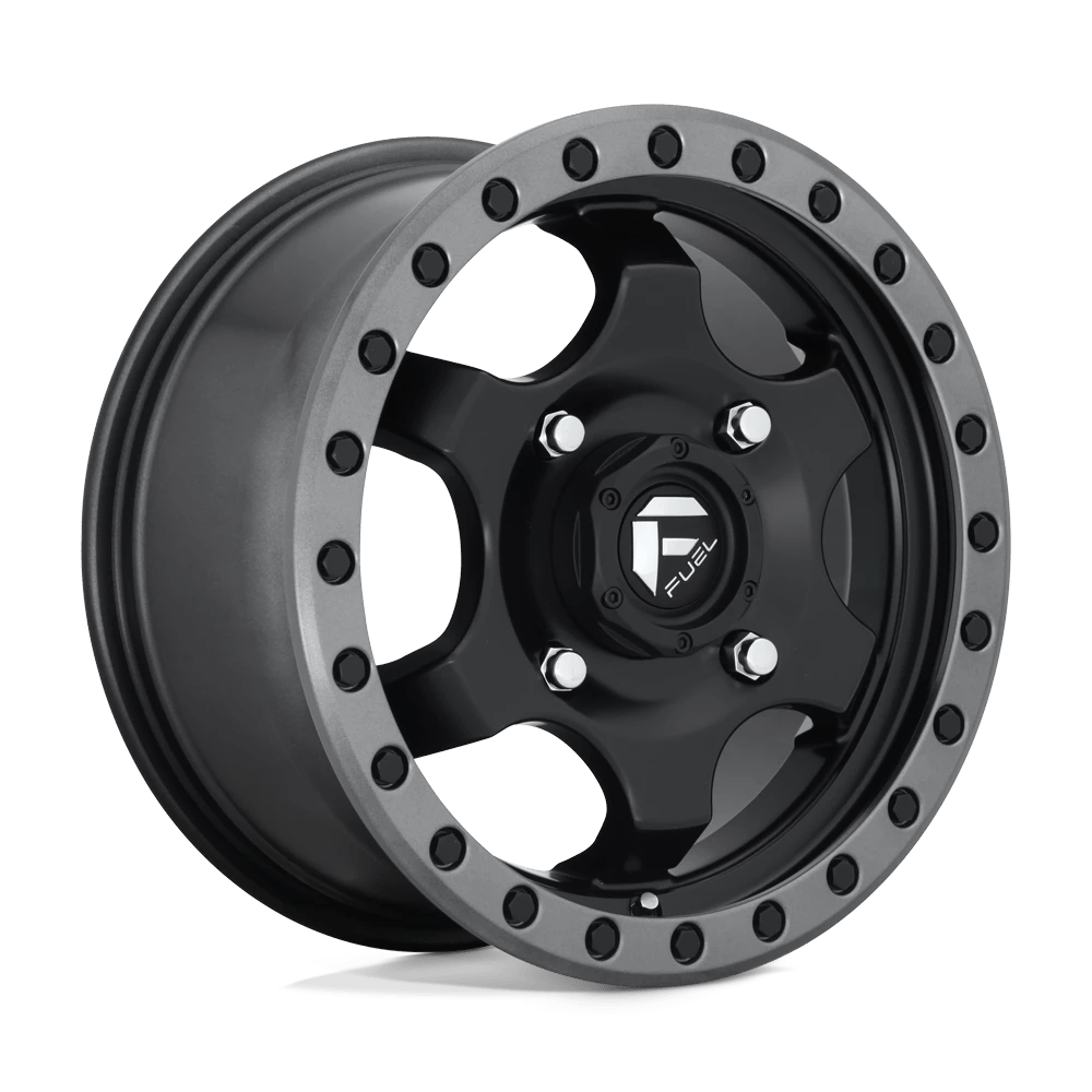 Fuel UTV D639 GATLING Wheel | Matte Black Gun Metal Ring
