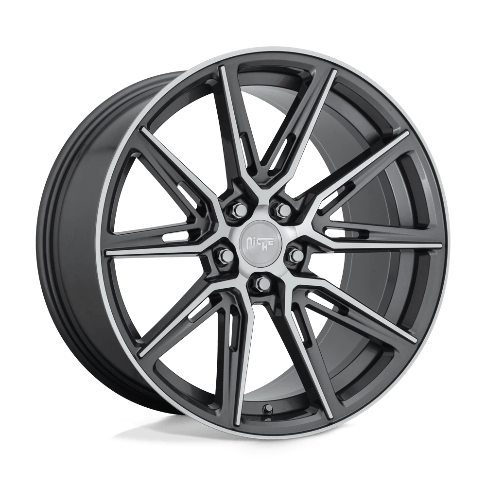 Niche 1PC M220 GEMELLO Wheel | Gloss Anthracite Machined