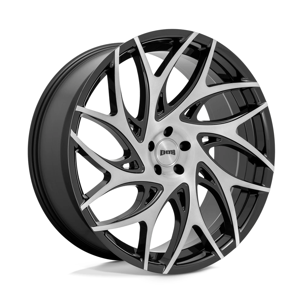 DUB 1PC S260 G.O.A.T. Wheel | Brushed Face W/ Gloss Black Dark Tint Spokes