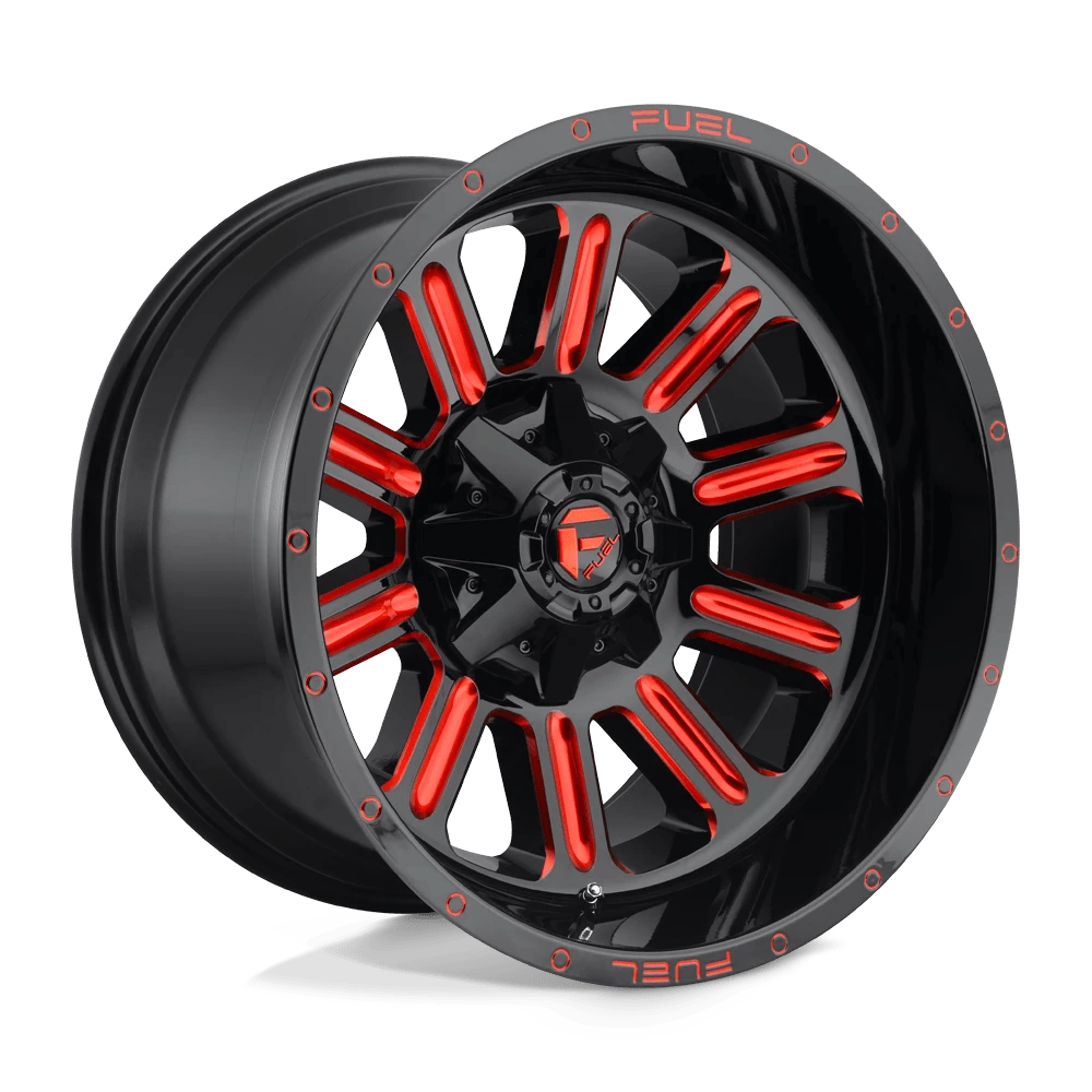 Fuel 1PC D621 HARDLINE Wheel | Gloss Black Red Tinted Clear