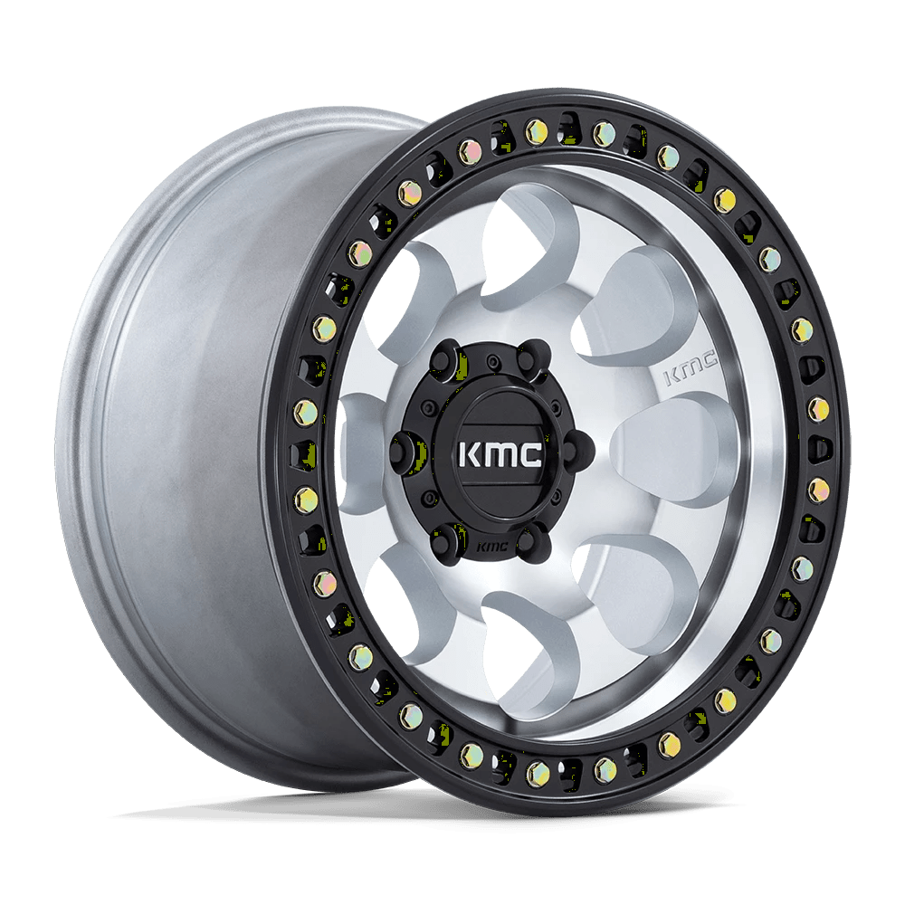 KMC KM550 RIOT SBL Wheel | Machined W/ Satin Black Lip