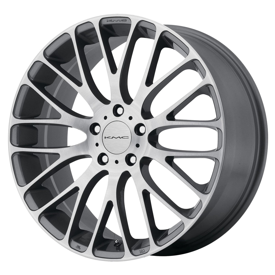 KMC KM693 MAZE Wheel | Pearl Gray W Brushed Face