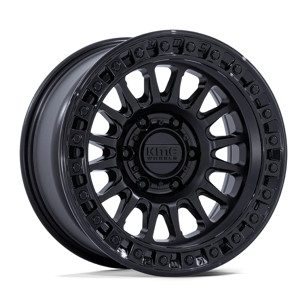 KMC KM552 IMS Wheel | Matte Black W/ Gloss Black Lip