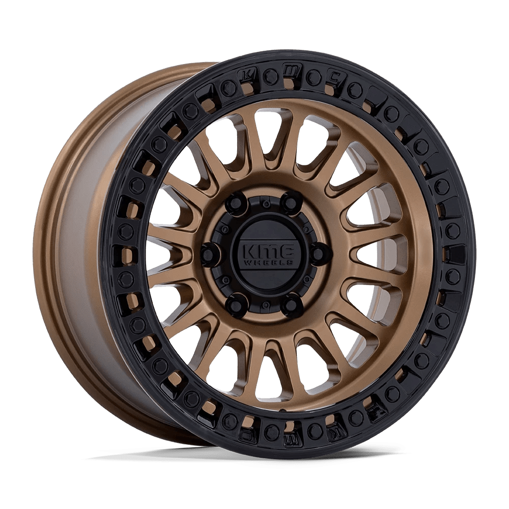 KMC KM552 IMS Wheel | Matte Bronze W Gloss Black Lip