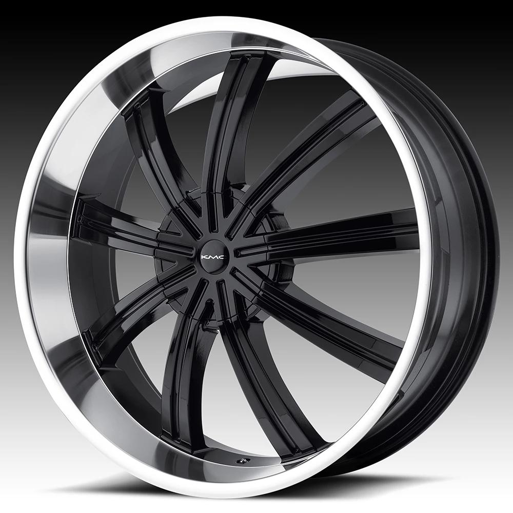 KMC KM672 WIDOW Wheel | Gloss Black W/ Machined Face