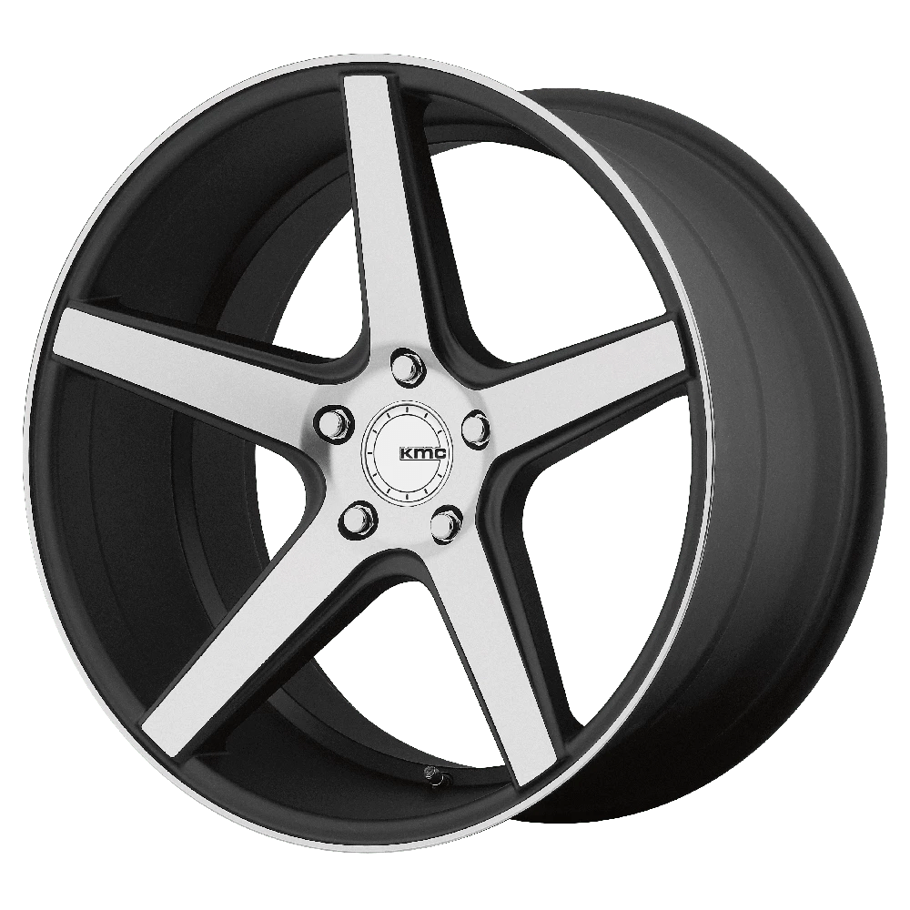 KMC KM685 DISTRICT Wheel | Satin Black W/ Machined Face