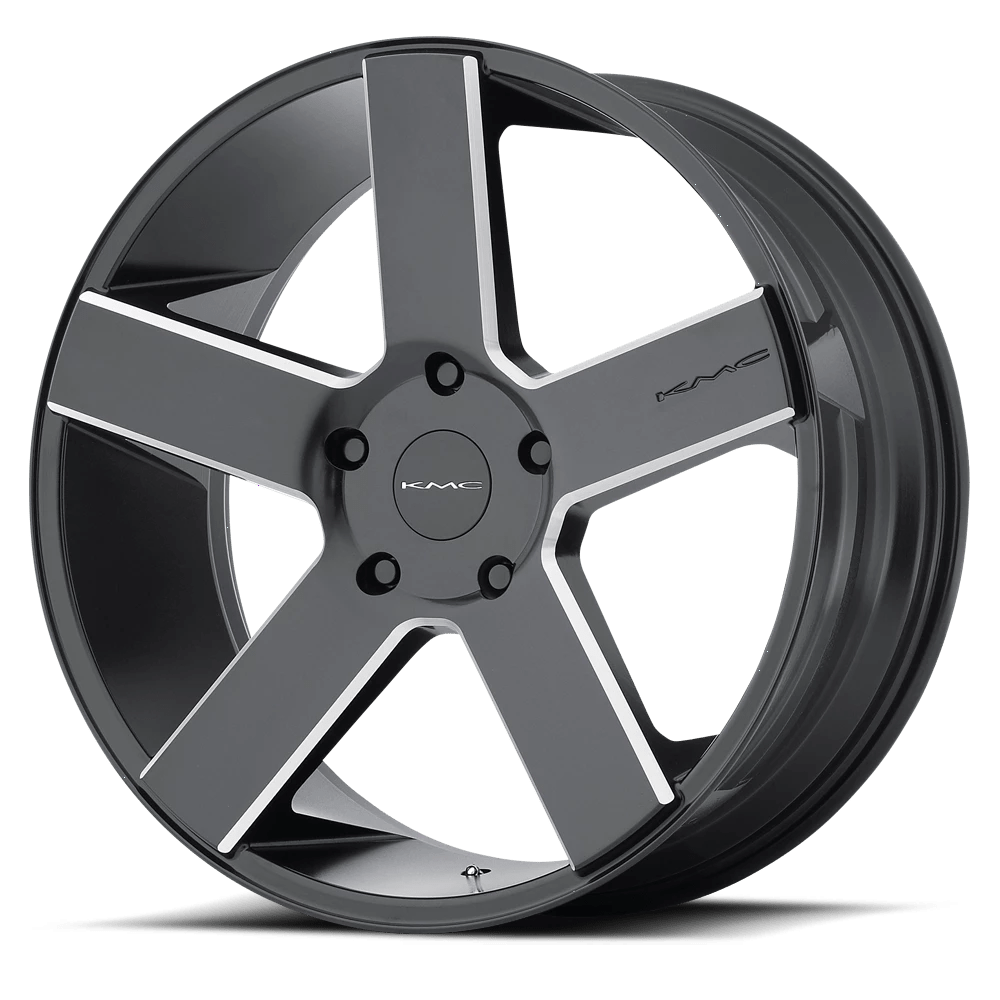 KMC KM690 MC 5 Wheel | Satin Black W/ Milling