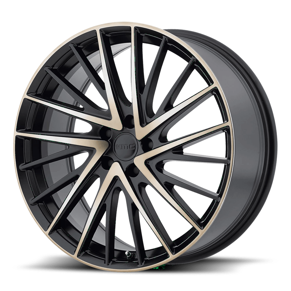 KMC KM697 NEWTON Wheel | Satin Black W Machined Dark Tint Face