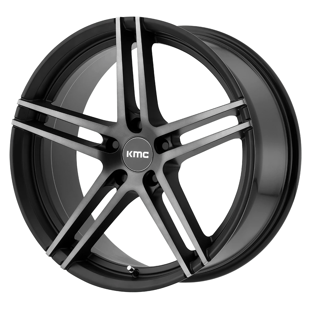 KMC KM703 MONOPHONIC Wheel | Satin Black W/ Titanium Black Face