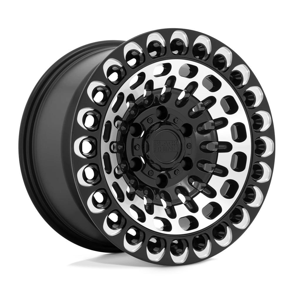 Black Rhino LABYRINTH Wheel | Gloss Black W/ Machined Face & Milling
