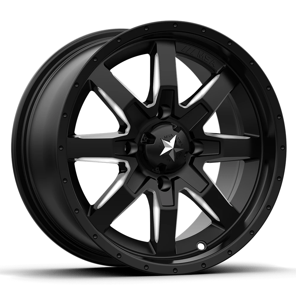 MSA Offroad Wheels M25 ROCKER Wheel | Milled Flat Black