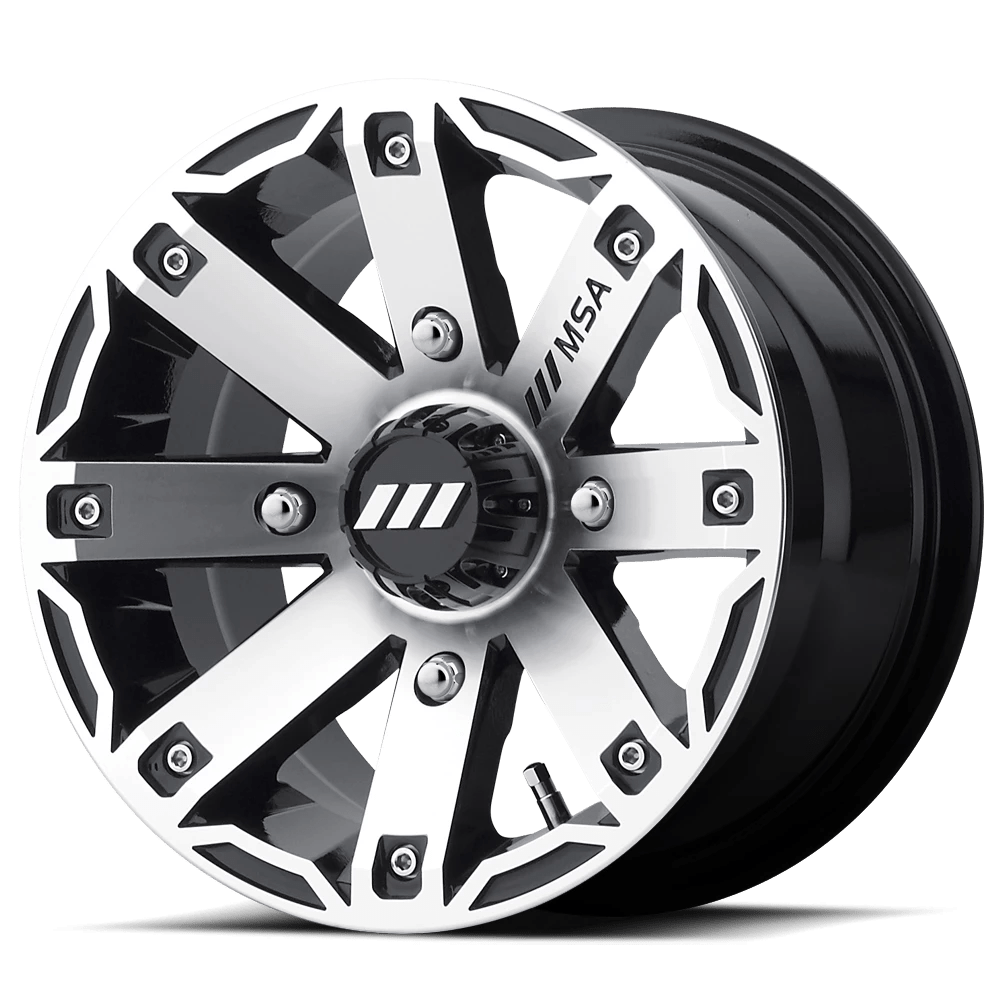 MSA Offroad Wheels M27 RAGE Wheel | Machined Gloss Black