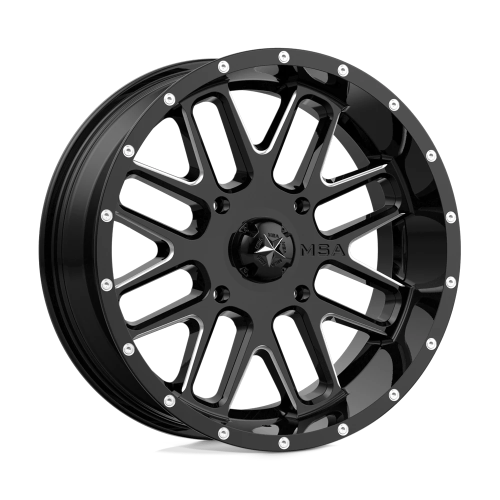 MSA Offroad Wheels M35 BANDIT Wheel | Gloss Black Milled