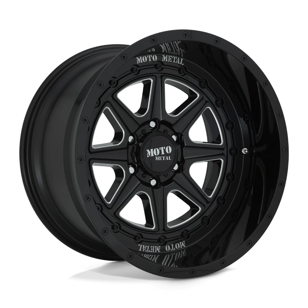 Moto Metal MO801 PHANTOM Wheel | Gloss Black Milled