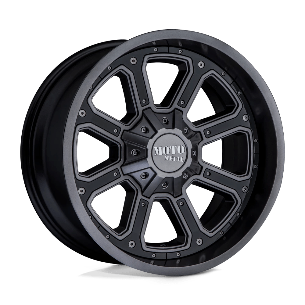 Moto Metal MO984 SHIFT Wheel | Matte Gray W/ G-Blk Inserts