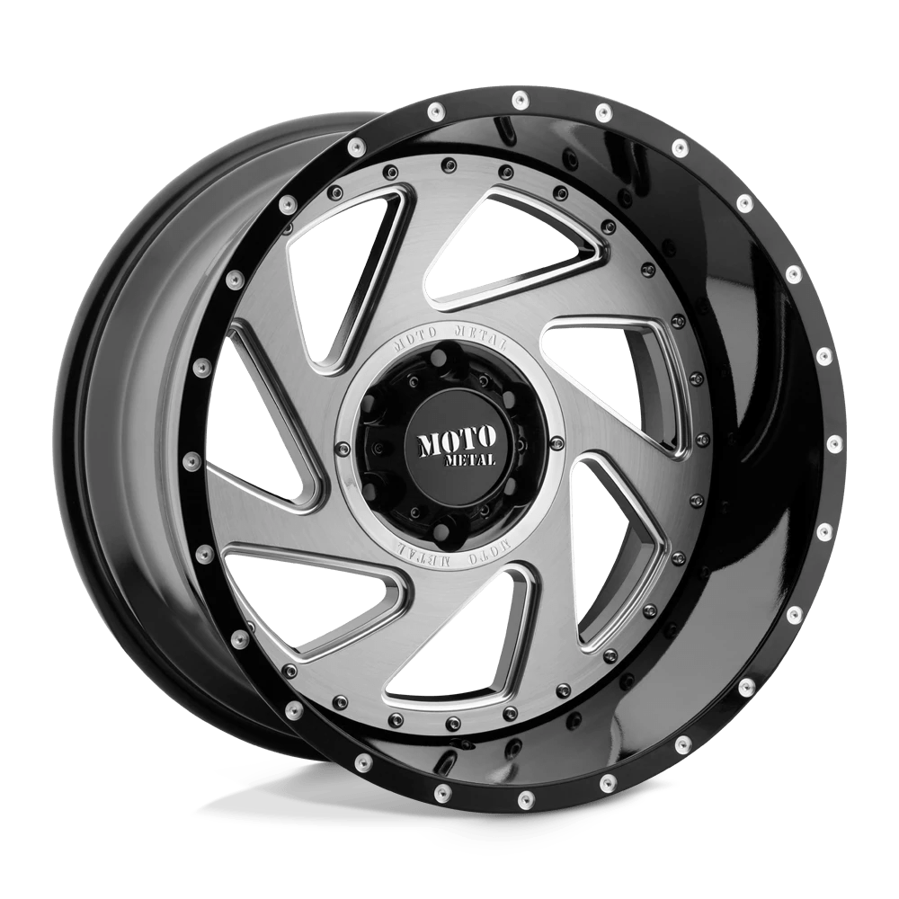 Moto Metal MO989 CHANGE UP Wheel | Gloss Black Milled W/ Brushed Inserts