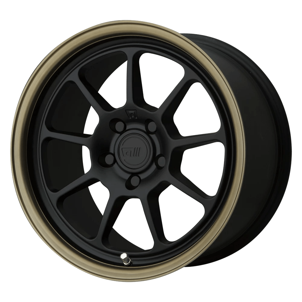 Motegi MR135 Wheel | Matte Black Center W/ Bronze Lip