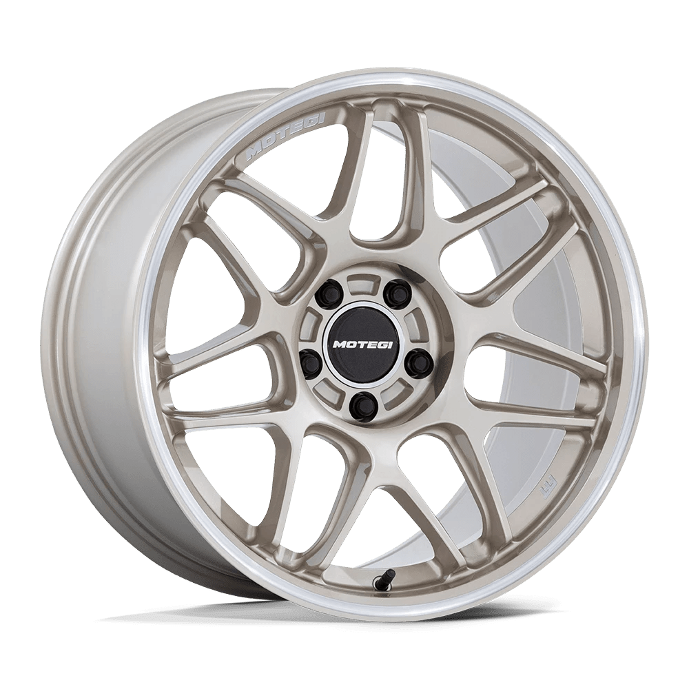 Motegi MR158 TSUBAKI Wheel | Motorsport Gold W/ Machined Lip